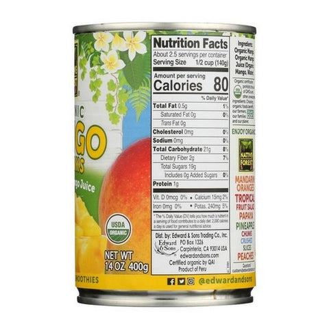 Native Forest, Organic Mango Chunks In Juice, 14 Oz (Case Of 6)