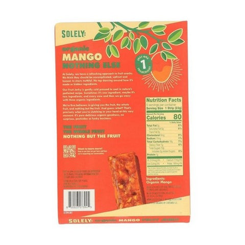 Solely, Mango Fruit Jerky, 4.1 Oz (Case Of 6)