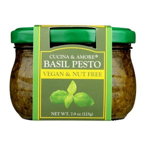 Cucina & Amore, Pesto Basil Vegan And Nut Free, 7.9 Oz (Case Of 6)