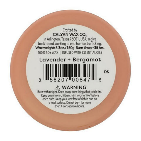 Calyan Wax Co, Lavender Plus Bergamot Soy Candle, 5.3 Oz (Case Of 6)