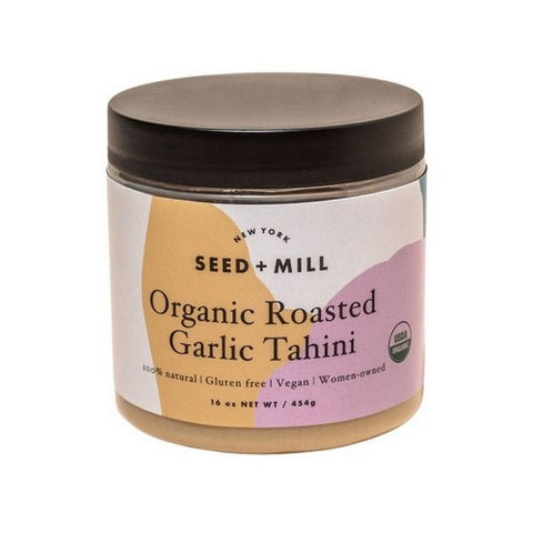 Seed Plus Mill, Organic Roasted Garlic Tahini, 16 Oz (Case Of 6)