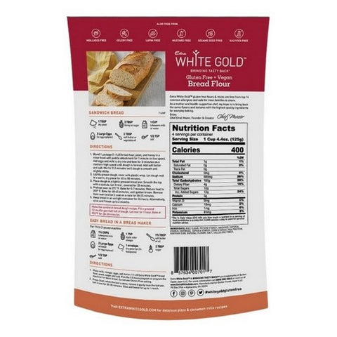 Extra White Gold, Extra White Gold Flour Bread, 17.64 Oz (Case Of 6)