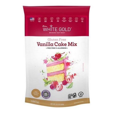 Extra White Gold, Vanilla Cake Mix, 15.9 Oz (Case Of 6)