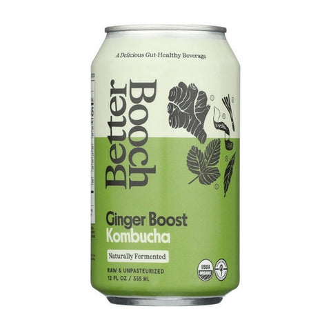 Better Booch, Ginger Boost Kombucha, 12 Oz (Case Of 12)