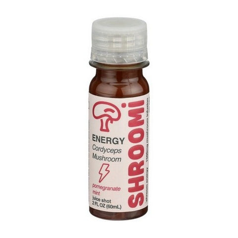 Shroomi, Mushroom Energy Shot Pomegranate Mint, 2 Oz (Case Of 12)