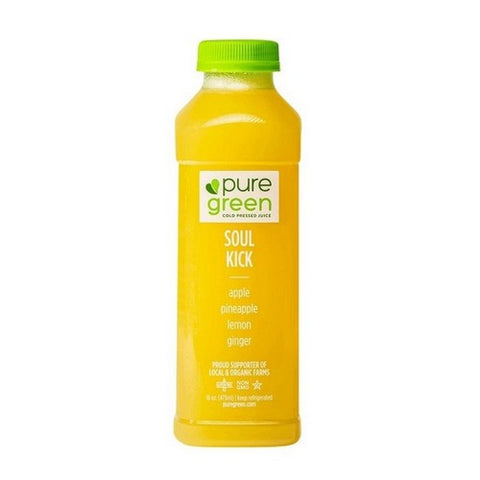 Pure Green, Soul Kick Pressed Juice Blend, 16 Oz (Case Of 6)