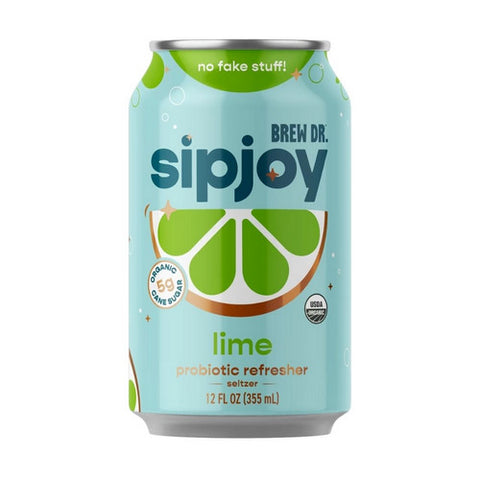 Brew Dr Kombucha, Lime Sipjoy, 12 Oz (Case Of 12)