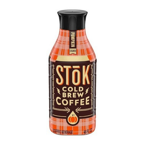 Stok, Creamed Pumpkin Cold Brew Coffee, 48 Oz (Case Of 6)