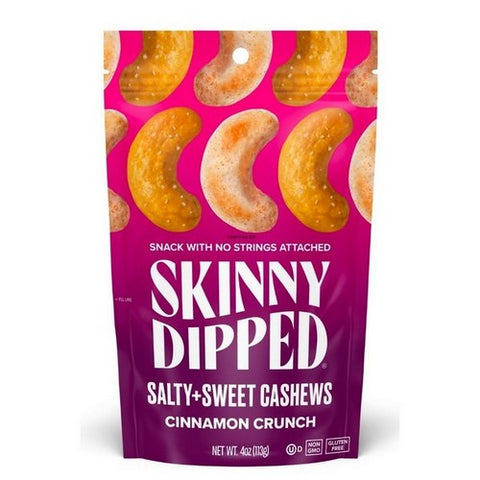 Skinny Dipped, Cinnamon Crunch Cashews, 4 Oz (Case Of 10)