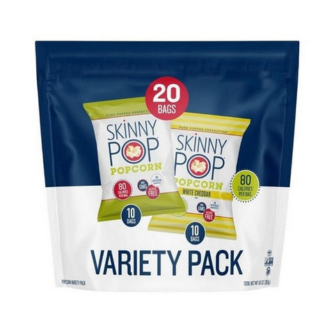 Skinny Pop, Variety Pack Original Cheddar Popcorn, 10 Oz (Case Of 3)
