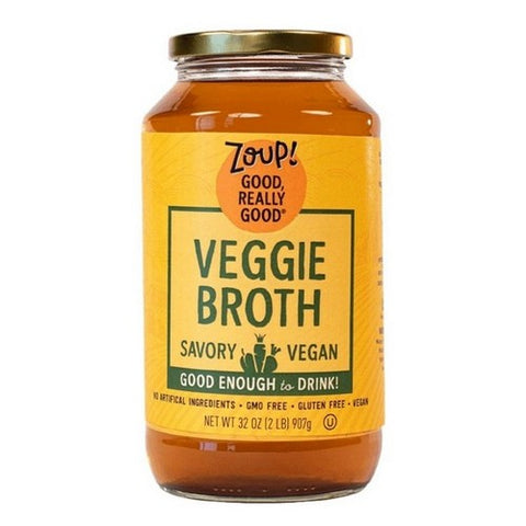Zoup Good Really, Veggie Broth Savory Vegan, 32 Oz (Case Of 6)