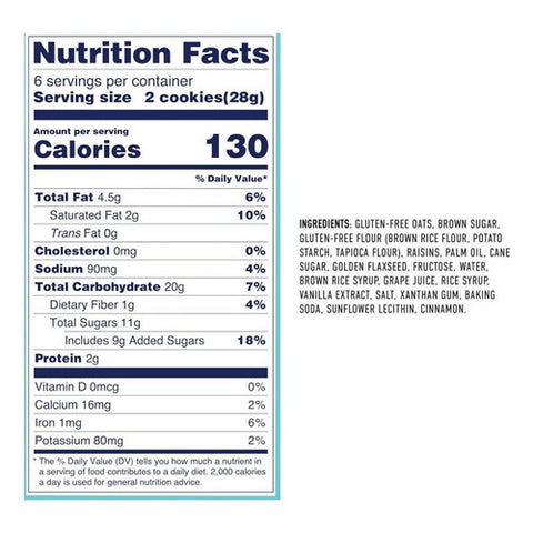 Cybeles, Oatmeal Raisin Cookies, 6 Oz (Case Of 6)