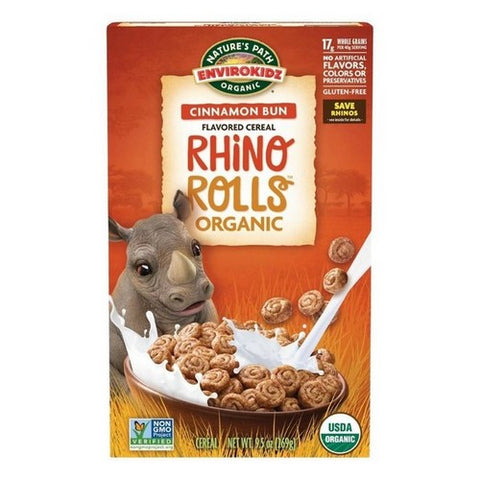 Nature's Path, Organic Envirokidz Rhino Rolls Cinnamon Bun Cereal, 9.5 Oz (Case Of 12)