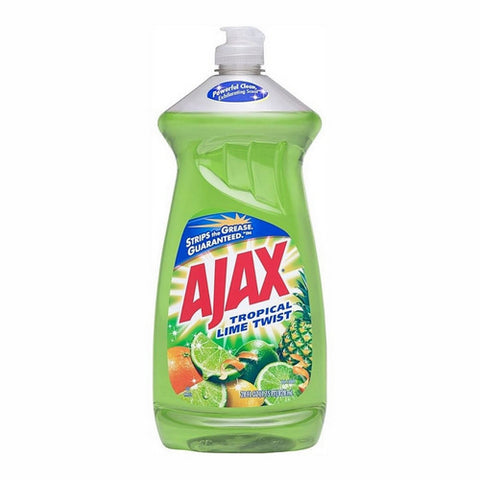 Ultra Triple Action Liquid Dish Soap Vinegar And Lime 28 Oz (Case Of 9) by Ajax