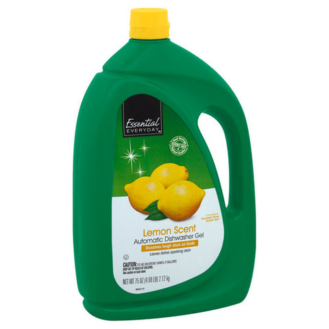 Essential Everyday, Lemon Scent Automatic Dishwasher Gel, 75 Oz (Case Of 6)