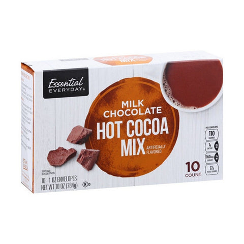 Essential Everyday, Milk Chocolate Hot Cocoa Mix, 10 Oz (Case Of 12)