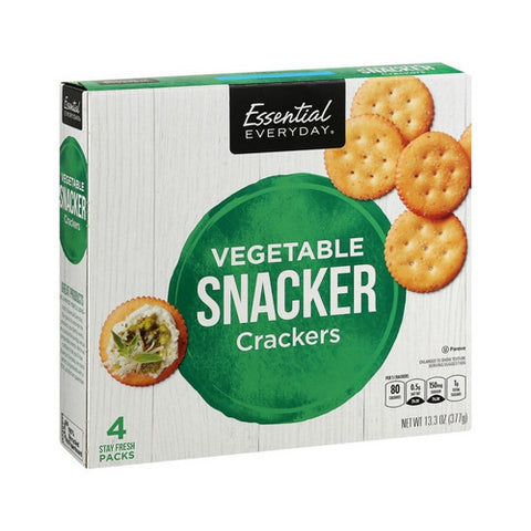Essential Everyday, Vegetable Snacker Crackers, 13.3 Oz (Case Of 12)