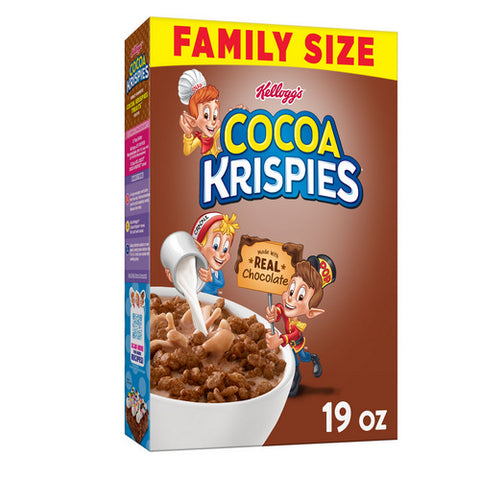 Kellogg's, Cocoa Krispies Real Chocolate Cereal, 19 Oz (Case Of 8)