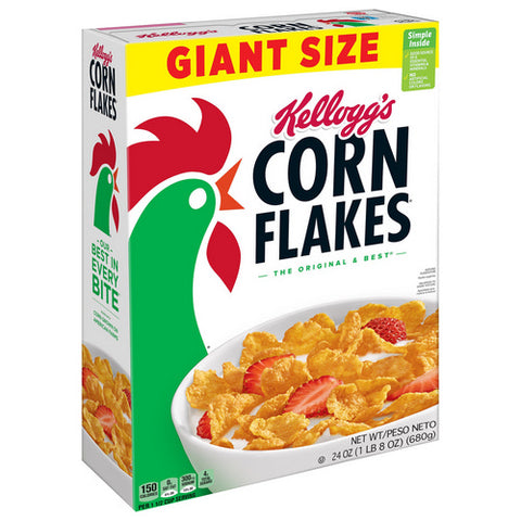 Kellogg's, Corn Flakes Giant Size Cereal, 24 Oz (Case Of 8)