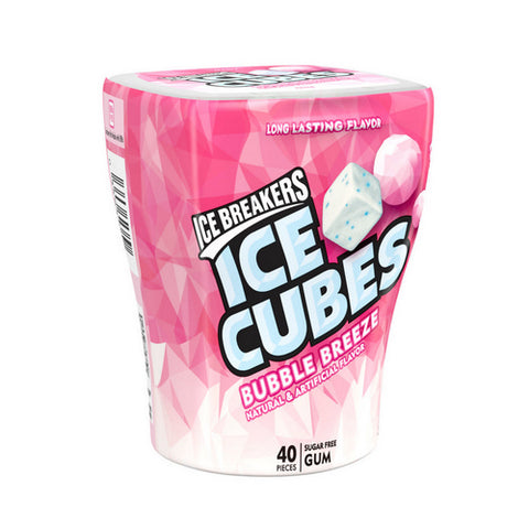 Ice Breakers, Bubble Breeze Cubes Sugar Free Gum, 3.24 Oz (Case Of 6)