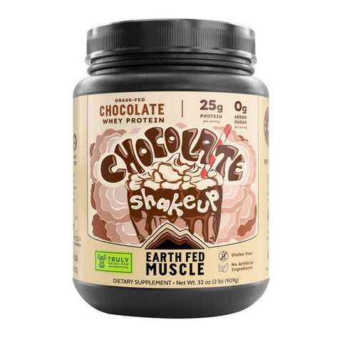 Earth Fed Muscle, Chocolate Truly Grass Fed Whey, 2 Lbs