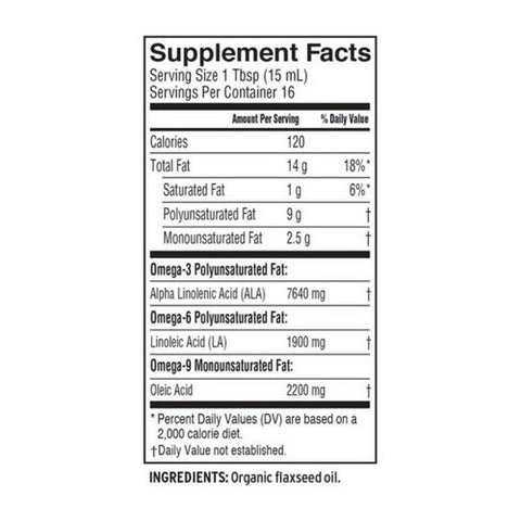 Barlean's, Organic Fresh Flax Oil, 8 Oz