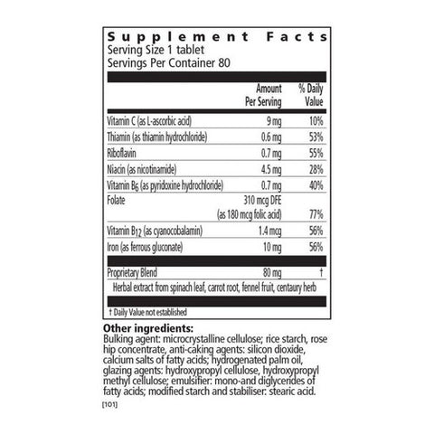 Salus, Salus Floradix Iron Plus Herbs, 80 Tablets