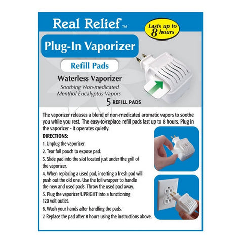 Homeolab, Real Relief Waterless Vaporizer Refills, 1 Count
