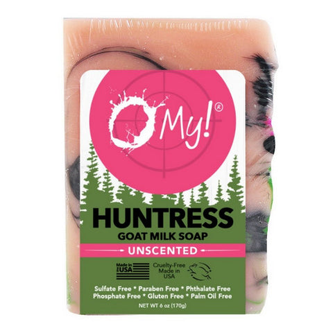 O MY!, Goat Milk Huntress Unscented Soap, 6 Oz