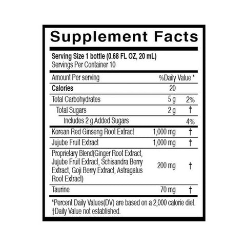 JungKwanJang, Korean Red Ginseng Vital Tonic Bottles, 10 Count