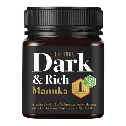 Berringa, Australian Manuka Honey Dark And Rich MGO 100, 1 Kg
