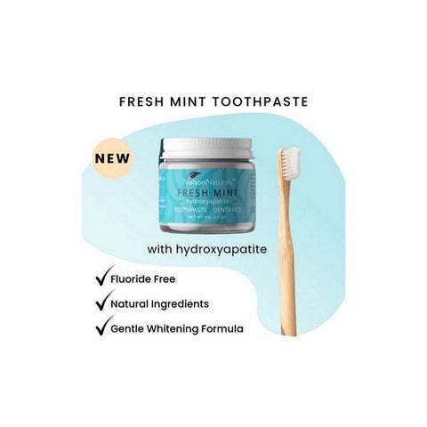 Nelson Naturals, Fresh Mint Hydroxyapatite Toothpaste, 3.3 Oz Nelson Naturals