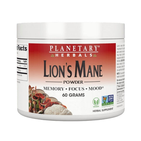 Planetary Herbals, Lion's Mane Capsules, 60 Grams