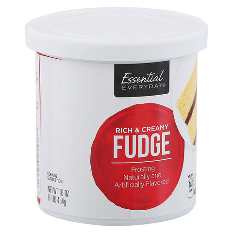 Essential Everyday, Fudge Frosting Rich And Creamy, 16 Oz (Case Of 12)