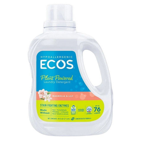 Earth Friendly Products, Magnolia & Lily with Enzymes Laundry Detergent, 70 Oz