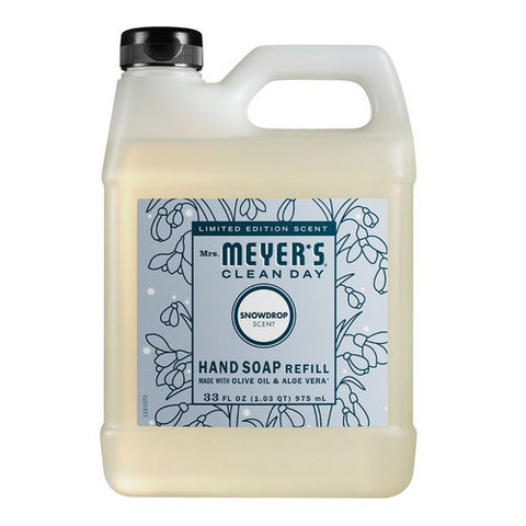 Mrs. Meyers Clean Day, Snow Drop Hand Soap Refill, 33 Oz