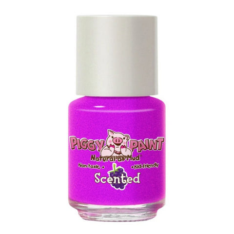 Piggy Paint, Grouchy Grape Scented Nail Polish, 0.25 Oz