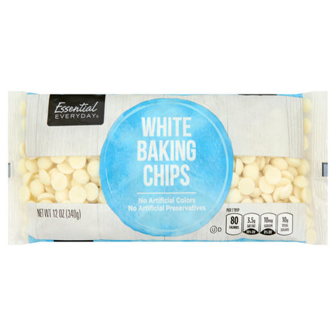 Essential Everyday, White Baking Chips, 12 Oz (Case Of 12)