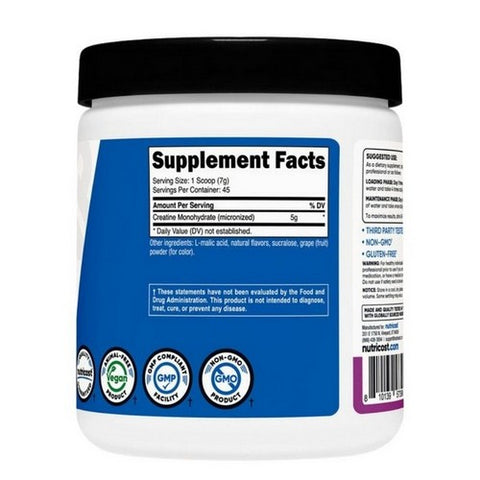 Nutricost, Creatine Monohydrate Powder Grape, 300 Grams