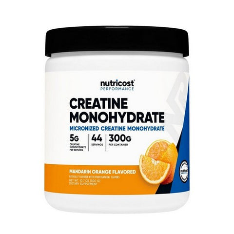 Nutricost, Performance Creatine Monohydrate Mandarin Orange, 300 Grams