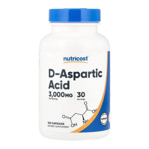 Nutricost, D-Aspartic Acid Capsules, 3000 Mg, 120 Count