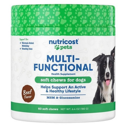 Nutricost, Nutricost Pet Multi-Functional Chews Beef, 60 Chewables