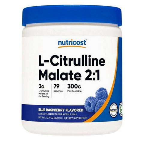Nutricost, L-Citrulline Malate (2:1) Powder Blue Raspberry, 300 Grams