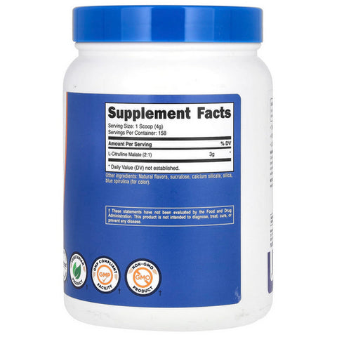 Nutricost, L-Citrulline Malate 2:1 Powder Blue Raspberry, 600 Grams