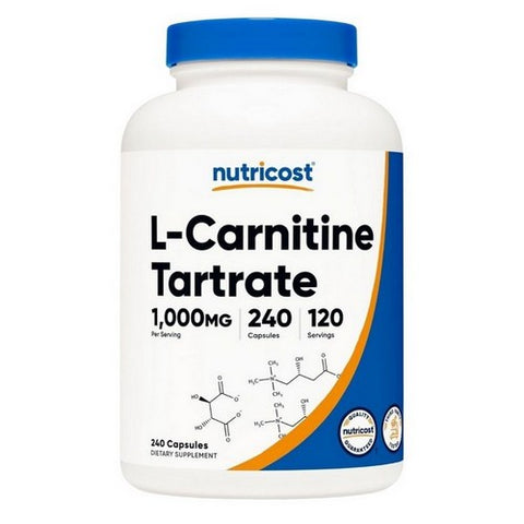 Nutricost, L-Carnitine Tartrate Capsules, 1000 Mg, 240 Count
