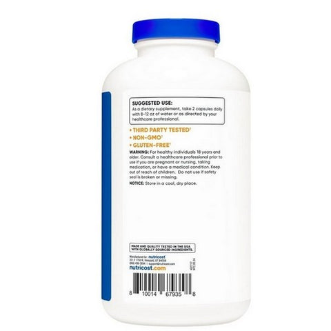 Nutricost, L-Lysine Capsules, 500 Mg, 500  Count