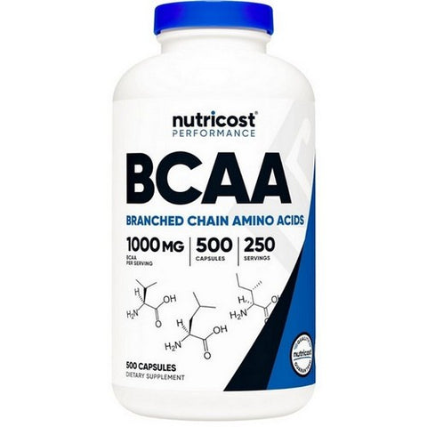 Nutricost, BCAA Capsules, 1000 Mg, 500  Count