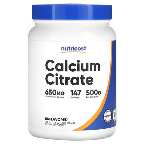 Nutricost, Calcium Citrate Powder, 500 Grams