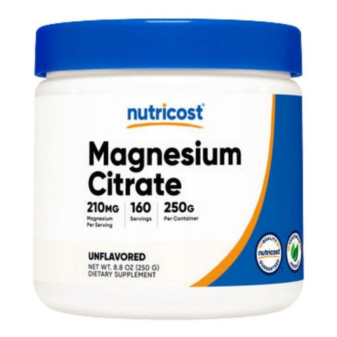 Nutricost, Magnesium Citrate Powder, 250 Grams