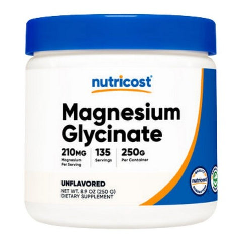 Nutricost, Magnesium Glycinate Powder, 250 Grams